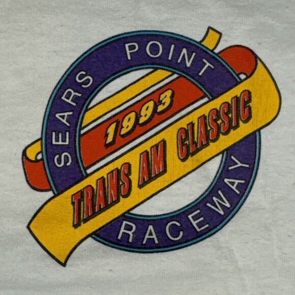 Vintage Trans Am Classic T Shirt XL Fruit Of The Loom Sears Point Raceway - Picture 11 of 16